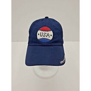 Life is Good Baseball Hat Adjustable Embroidered USA Patch